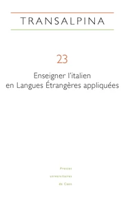 Enseigner l'italien en langues étrangères appliquées
