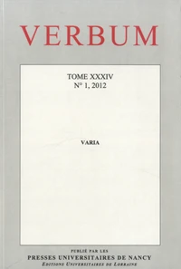 Verbum N° 1/2012