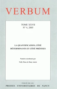 Tome 27, La quantification, côté déterminants et côté préfixes