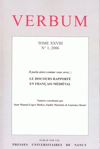 Le discours rapporté en français médiéval