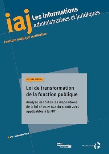  CIG petite couronne - Les informations administratives et juridiques N° 09/2019 : .