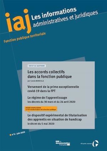  CIG petite couronne - Les informations administratives et juridiques N° 6/2020 : .
