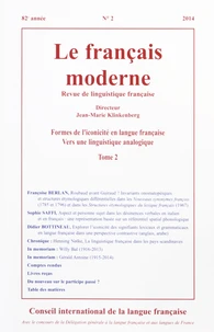Formes de l'iconicité en langue française, vers une linguisitique analogique