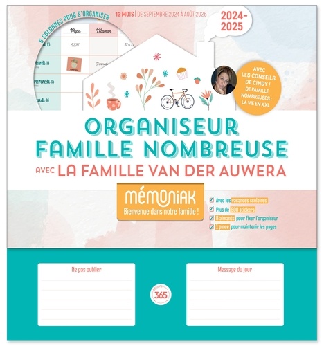 Organiseur Famille nombreuse avec la famille Van Der Auwera  Edition 2024-2025