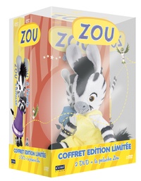 CINE SOLUTIONS - Zou : vol. 1, Zou s'amuse + vol. 3, Zou à l'école - Coffret 2 Dvd + une peluche Zoo