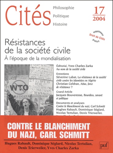  Collectif - Cités N° 17/2004 : Résistances de la société civile - A l'époque de la mondialisation.