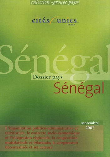  Cités Unies France - Dossier pays Sénégal.