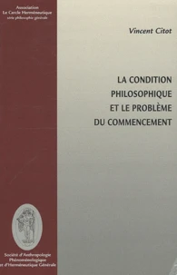 La condition philosophique et le problème du commencement