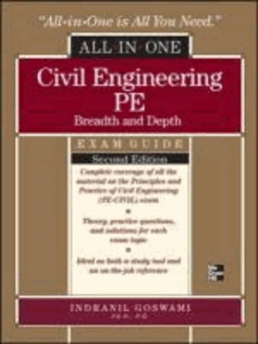 Civil Engineering All-In-One PE Exam Guide: Breadth and Depth.