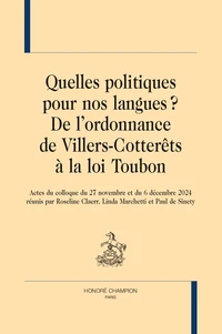 Quelles politiques pour nos langues ?