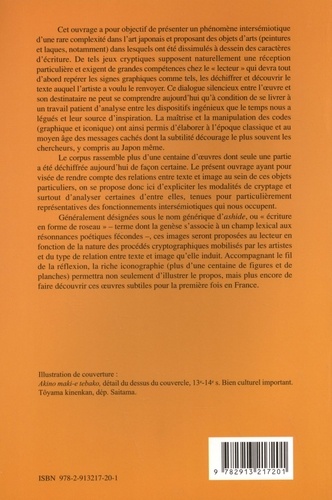 A la croisée du texte et de l'image. Paysages cryptiques et poèmes cachés (ashide) dans le Japon classique et médiéval