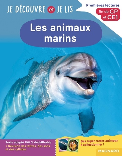 Les animaux marins. Premières lectures, fin de CP et CE1