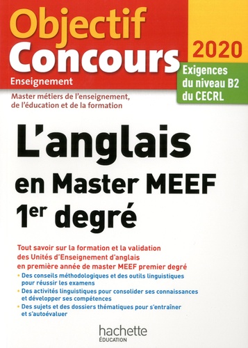 L'anglais en Master MEEF 1er degré. Exigences du niveau B2 du CECRL  Edition 2020