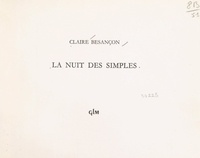 Claire Besançon - La nuit des simples.