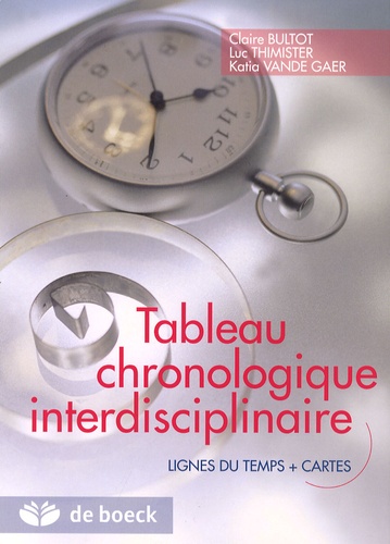 Claire Bultot et Luc Thimister - Tableau chronologique interdisciplinaire - Lignes du temps + cartes.