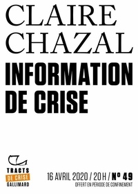Claire Chazal - Tracts de Crise (N°49) - Information de crise.