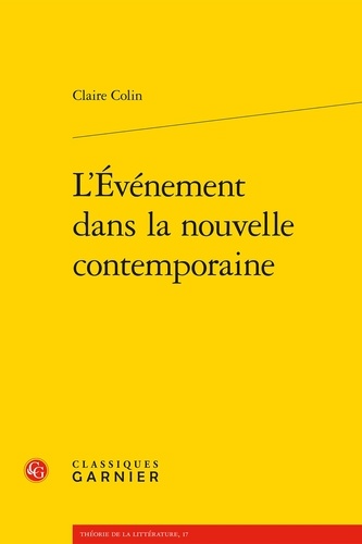 L'événement dans la nouvelle contemporaine