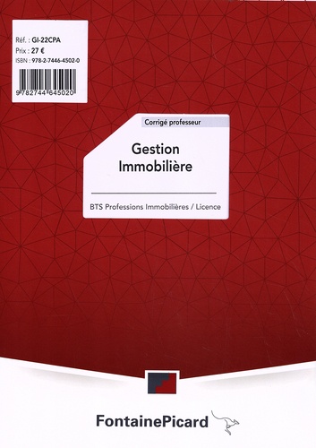 Sujet Bts Professions Immobilières Corrigé www.decitre.fr