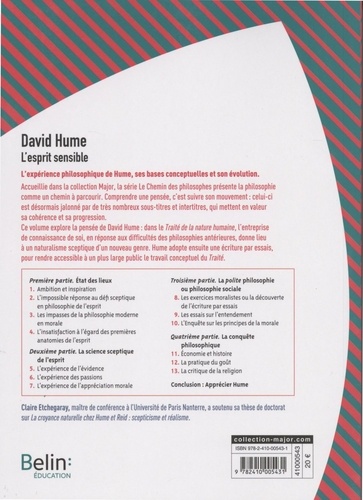 David Hume. L'esprit sensible