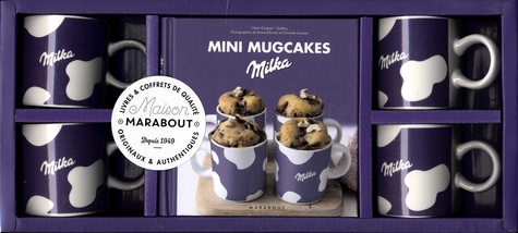 Coffret Mini mugcakes Milka. Le livre de 30 recettes originales avec 4 mini mugs collector
