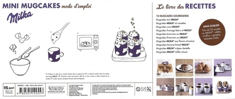 Coffret Mini mugcakes Milka. Le livre de 30 recettes originales avec 4 mini mugs collector
