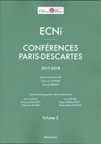 Claire Le Jeunne et Yannick Binois - ECNi Conférences Paris-Descartes 2017-2018 - Volume 2.