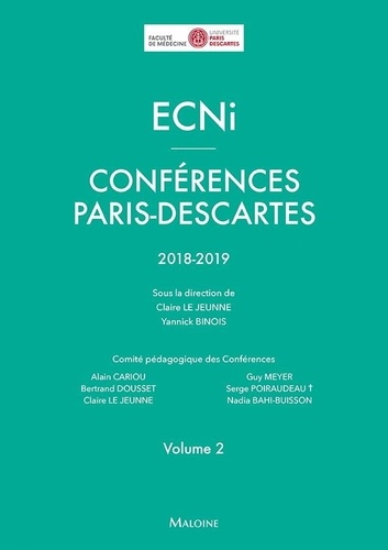 ECNi Conférences Paris-Descartes 2018-2019. Volume 2