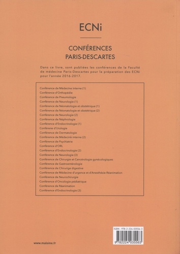 ECNi Conférences Paris-Descartes. Volume 2