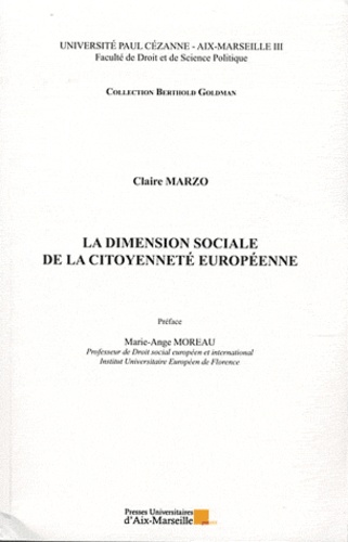 Claire Marzo - La dimension sociale de la citoyenneté européenne.