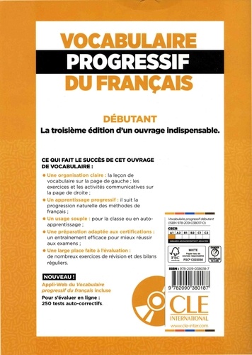 Vocabulaire progressif du français débutant A1. Corrigés 3e édition