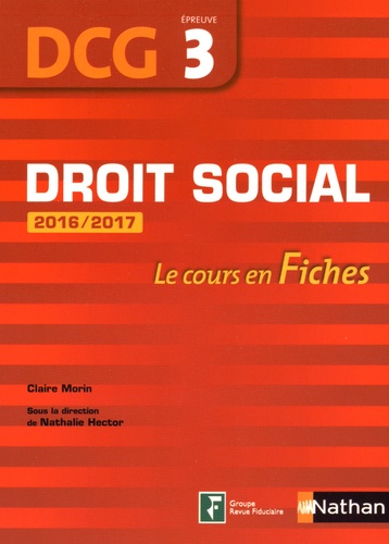 Claire Morin et Nathalie Hector - Droit social DCG 3.