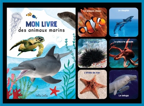 Mon coffret livre et jeu de mémoire des animaux marins