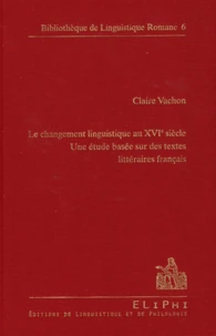 Le changement linguistique au XVIe siècle