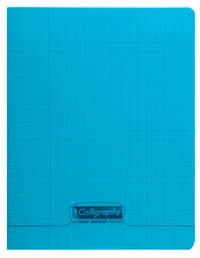 8000 polypro, cahier piqué bleu 17x22cm 96p séyès 90g