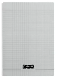 8000 polypro, cahier piqué gris 21x29,7cm 96p séyès 90g