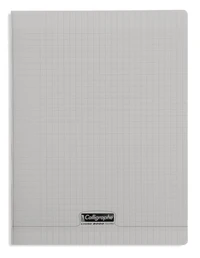 8000 polypro, cahier piqué gris 24x32cm 96p séyès 90g