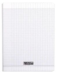 8000 polypro, cahier piqué incolore 24x32cm 96p séyès 90g