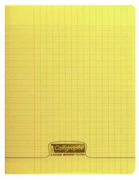 8000 polypro, cahier piqué jaune 17x22cm 96p séyès 90g