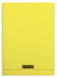 8000 polypro, cahier piqué jaune 24x32cm 96p q.5x5 90g