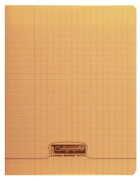 8000 polypro, cahier piqué orange 17x22cm 96p séyès 90g