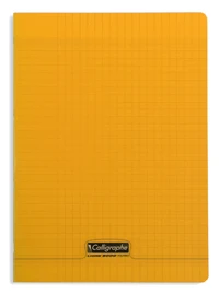 8000 polypro, cahier piqué orange 21x29,7cm 96p séyès 90g