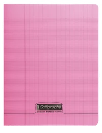 8000 polypro, cahier piqué rose 17x22cm 96p séyès 90g