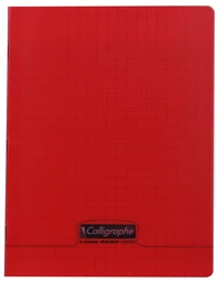 8000 polypro, cahier piqué rouge 17x22cm 96p séyès 90g