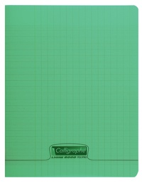 CLAIREFONTAINE - 8000 POLYPRO, CAHIER PIQUÉ VERT 17X22CM 96P SÉYÈS 90G