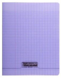 8000 polypro, cahier piqué violet 17x22cm 96p séyès 90g