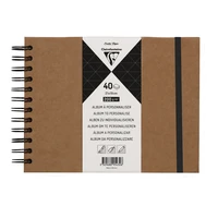 Album couverture rigide kraft 21x16cm 40 feuilles 200g