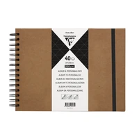 Album couverture rigide kraft 27x20cm 40 feuilles 200g