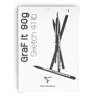 Bloc agrafé Graf'IT A4 - 80 feuilles 90g - Coloris aléatoire