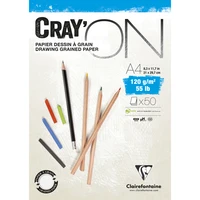 Bloc Cray'ON A4 - 50 feuilles 120g - Blanc