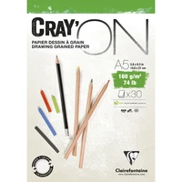 Bloc Cray'ON A5 - 30 feuilles 160g - Blanc